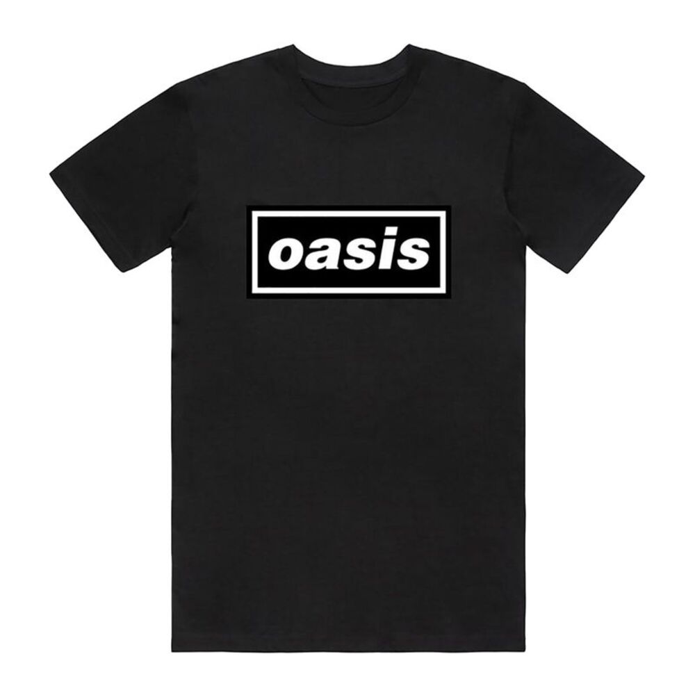 Oasis Unisex Adult Decca T-Shirt / Black